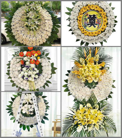 湖北黄石市阳新县浮屠镇荻田村花圈速递