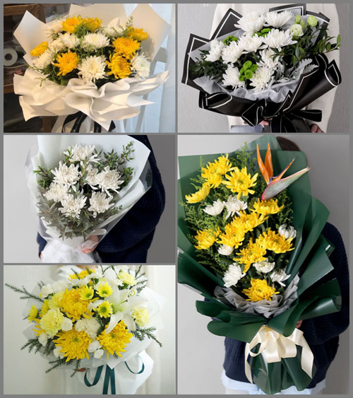 湖北黄石市阳新县浮屠镇荻田村白事花束代送